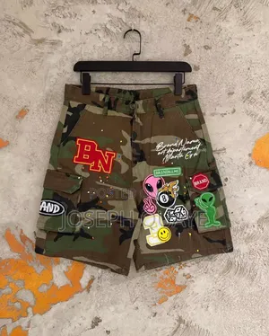 Military Green Utility Shorts