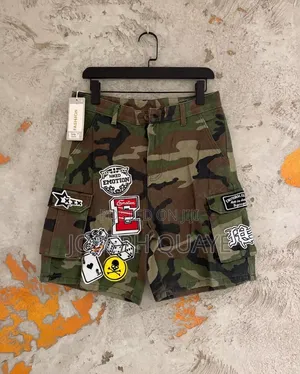 Military Green Utility Shorts