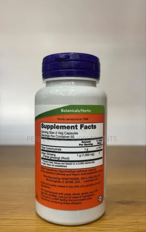 Panax Ginseng 500 Mg Veg Capsules
Adaptogenic Herb*