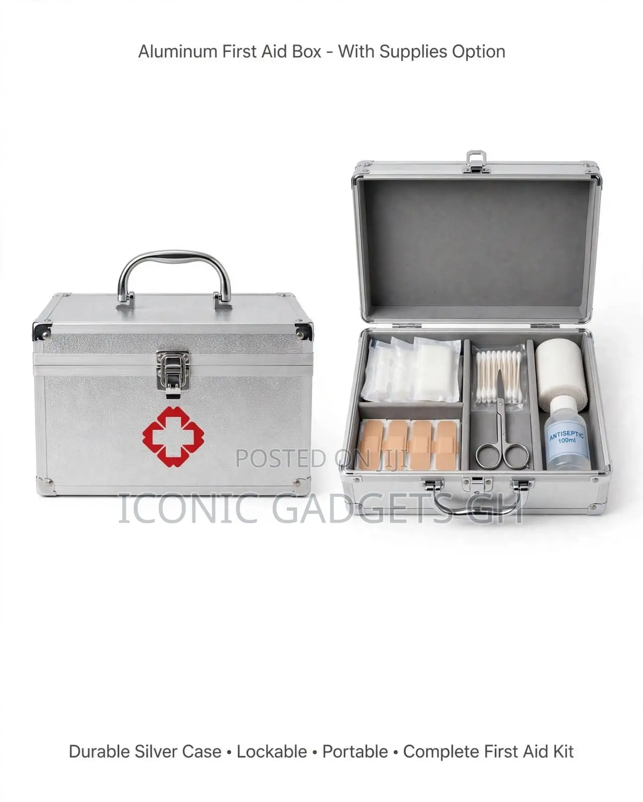 Premium Aluminum First Aid Box