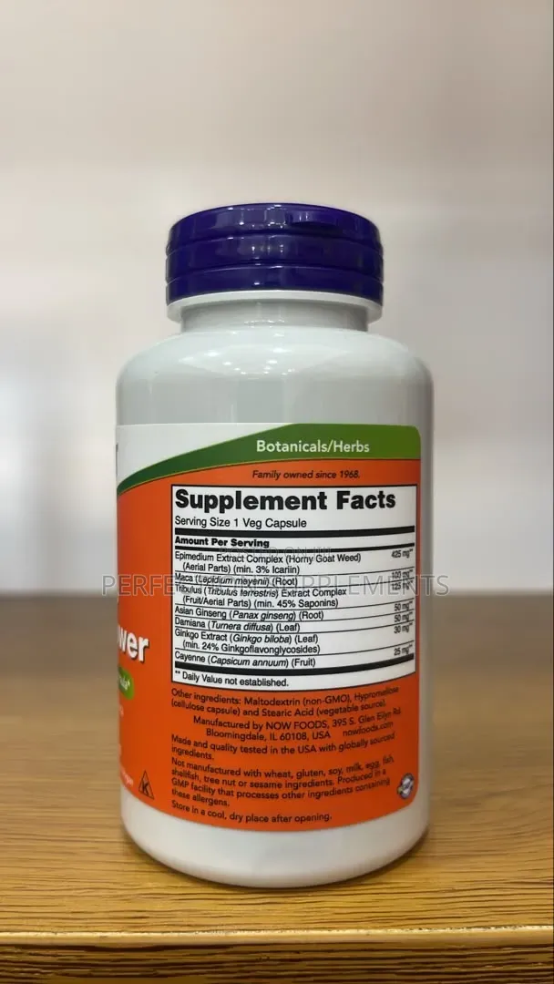 NOW Men's Virility Power Veg Capsules