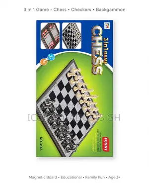 3 in 1 Chess Board Game