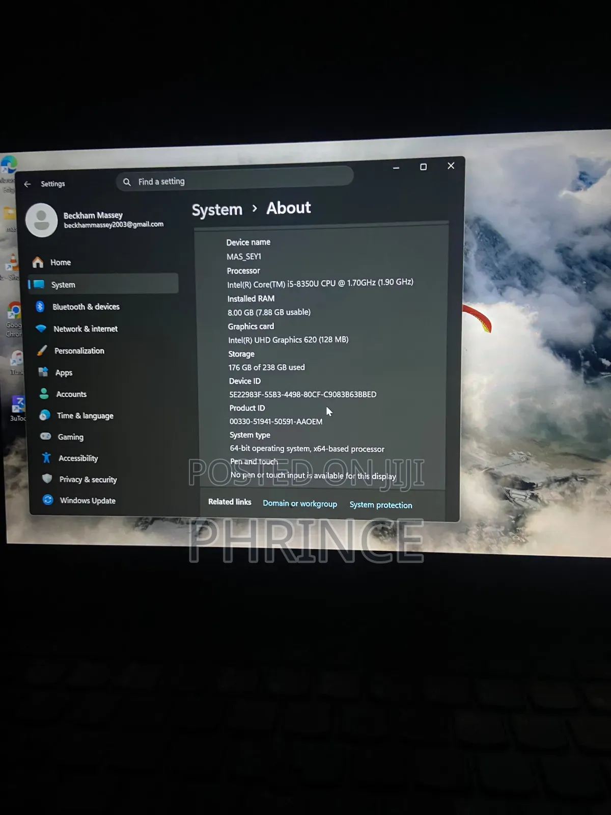 Laptop Lenovo ThinkPad T480 8GB Intel Core i5 SSD 250GB
