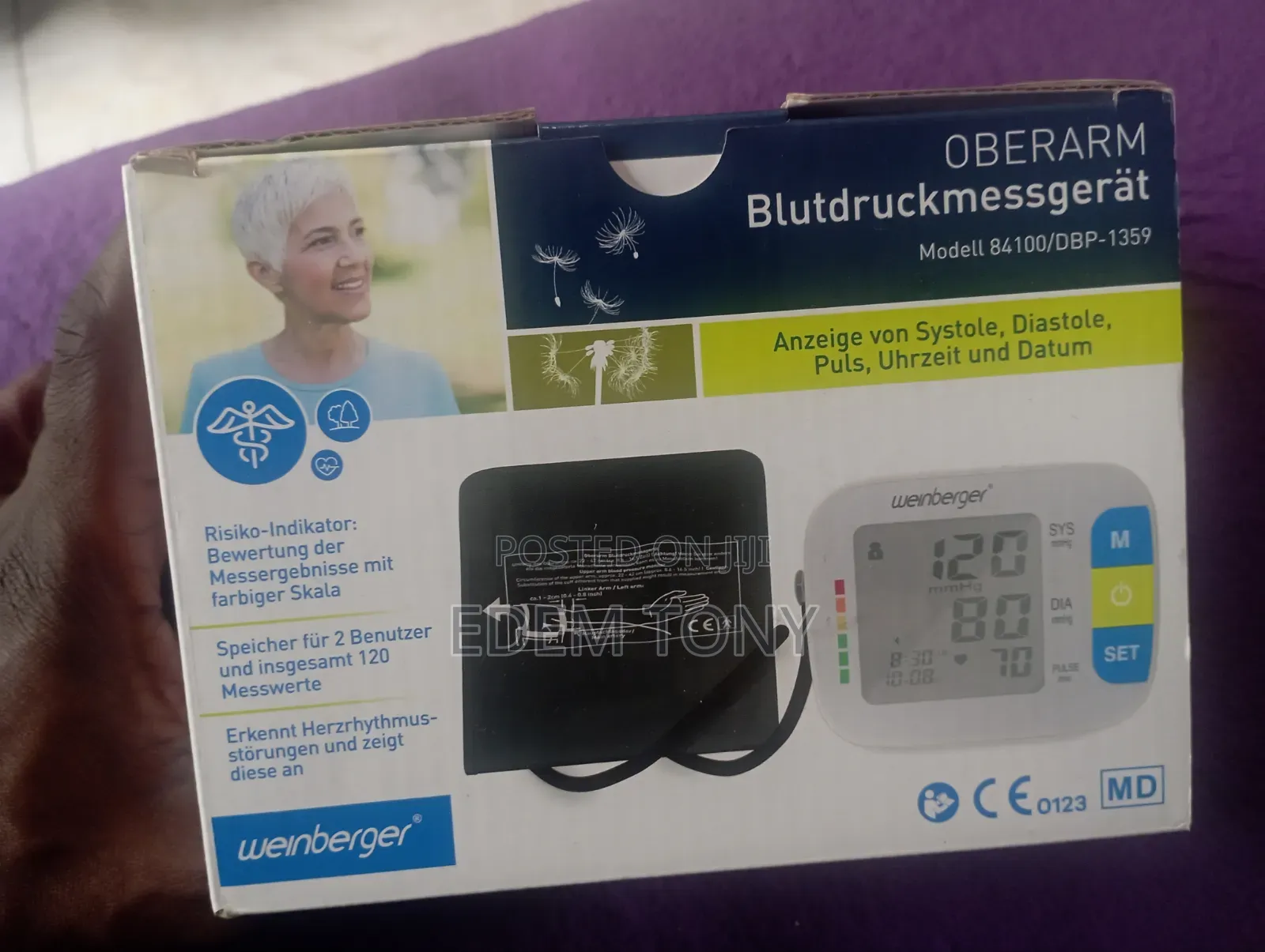 Weinberger Upper Arm Digital Blood Pressure Monitor