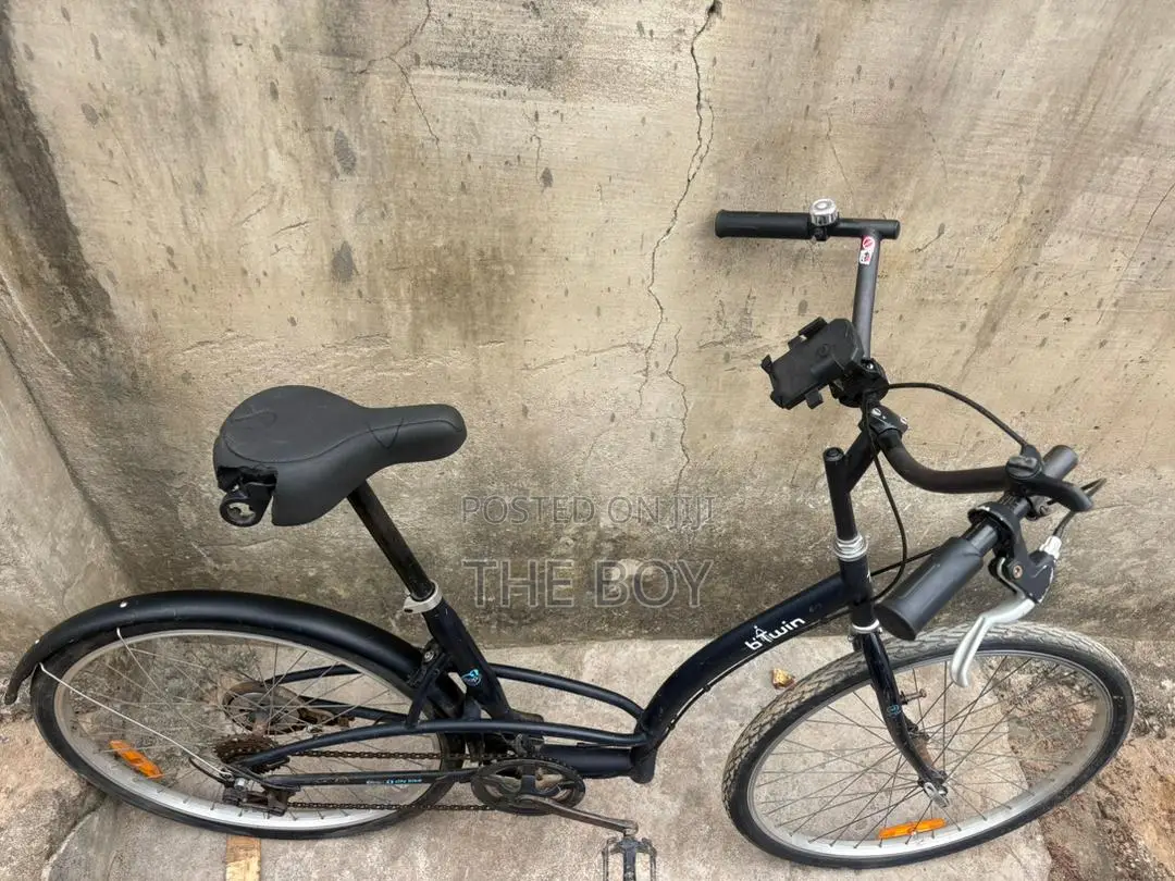 Home Used Bycicle, a Chunk of Foam Is Torn From the Saddle