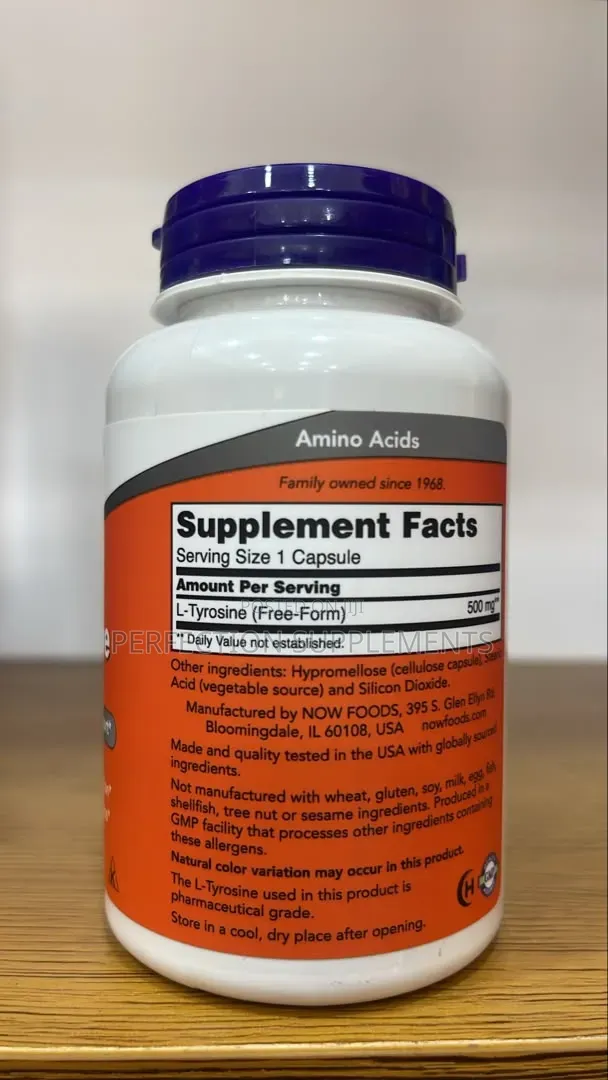 NOW L-Tyrosine 500 Mg Capsules
Neurotransmitter Support