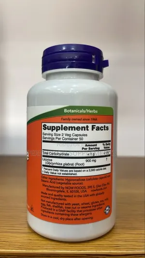 NOW  Licorice Root 450 Mg Veg Capsules
Herbal Supplement