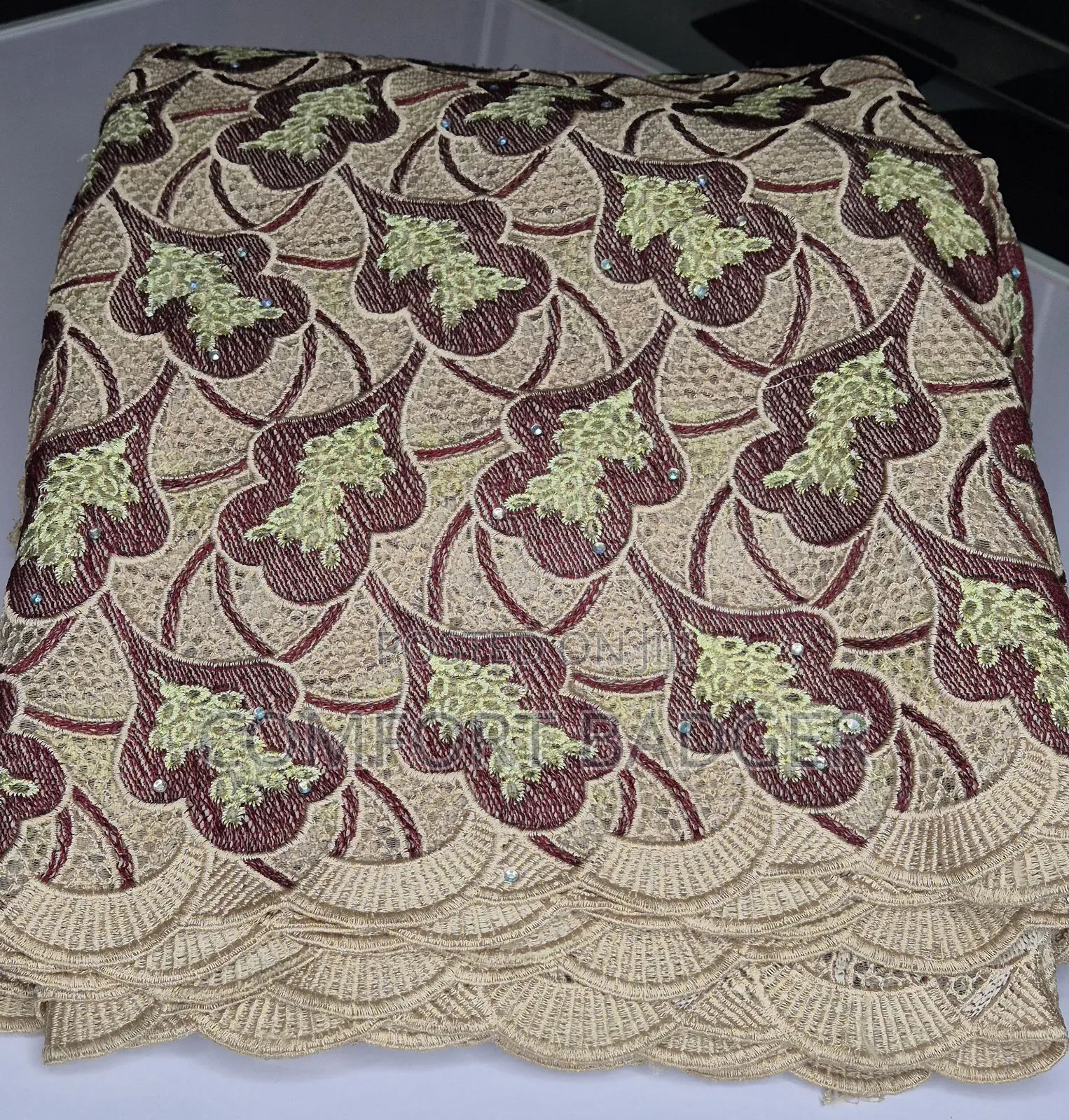 Quality Swiss Embroidery Voile Lace, Rich and Elegant.