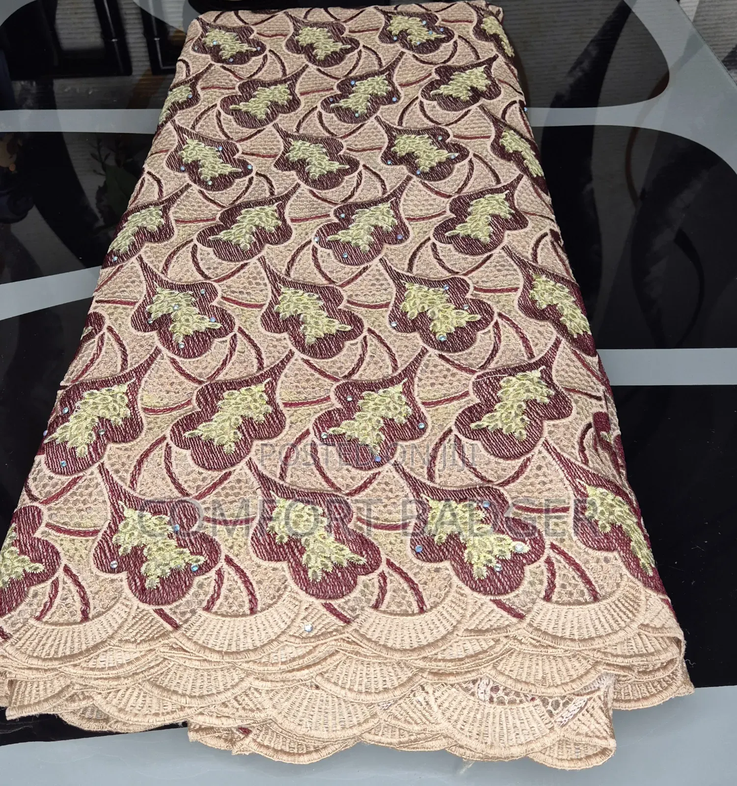 Quality Swiss Embroidery Voile Lace, Rich and Elegant.