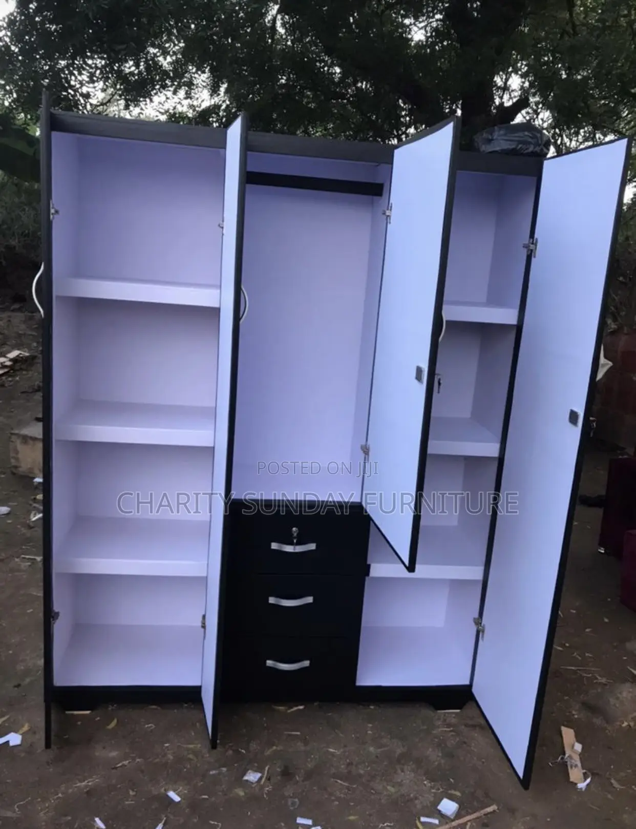 7 Feet Tall Three in One Wardrobe