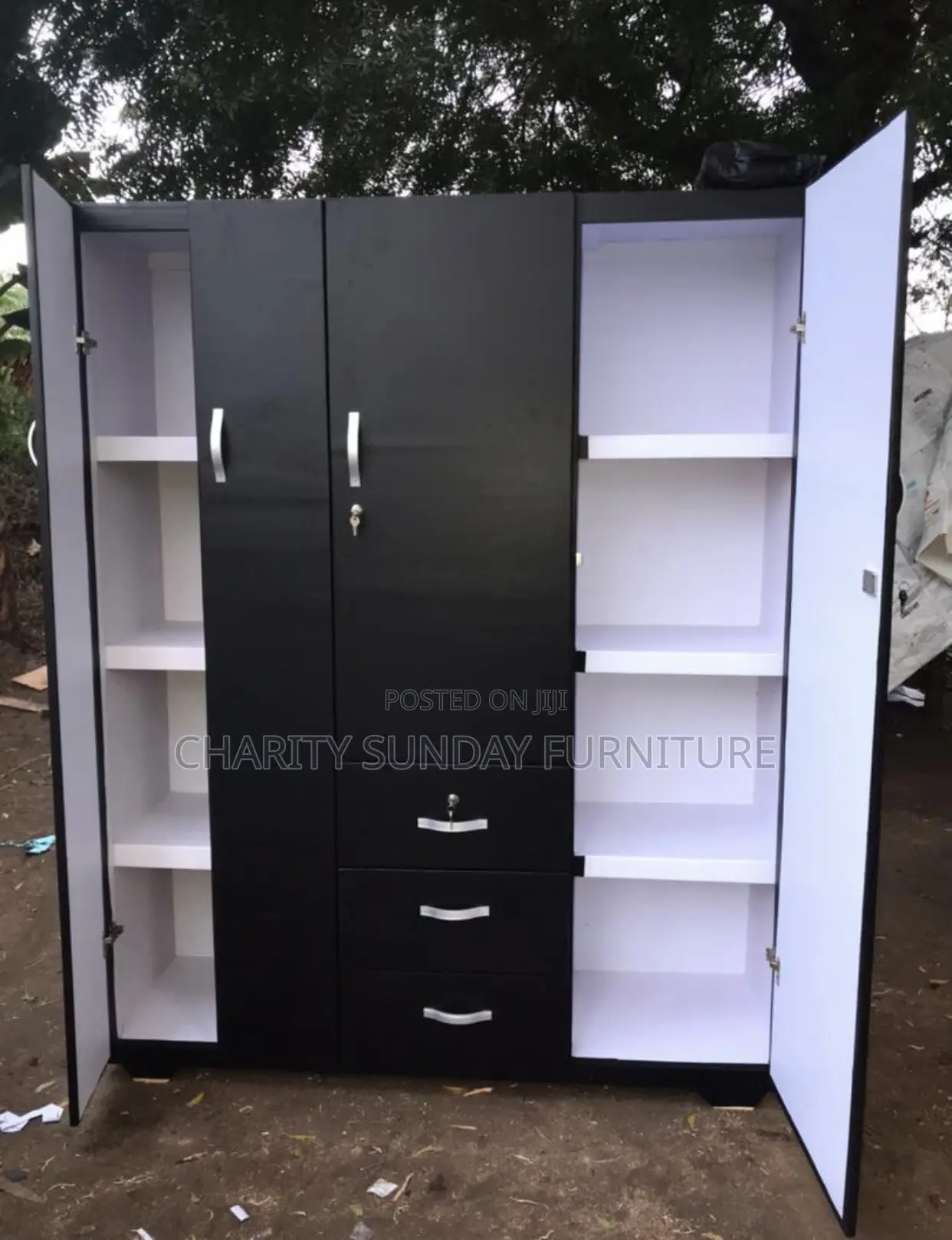 7 Feet Tall Three in One Wardrobe