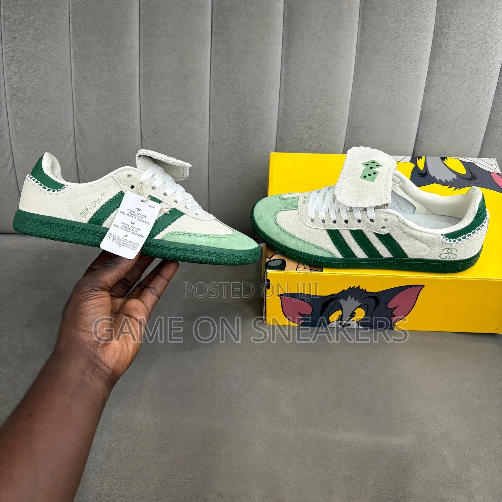 Adidas Samba OG "Off White/Green"