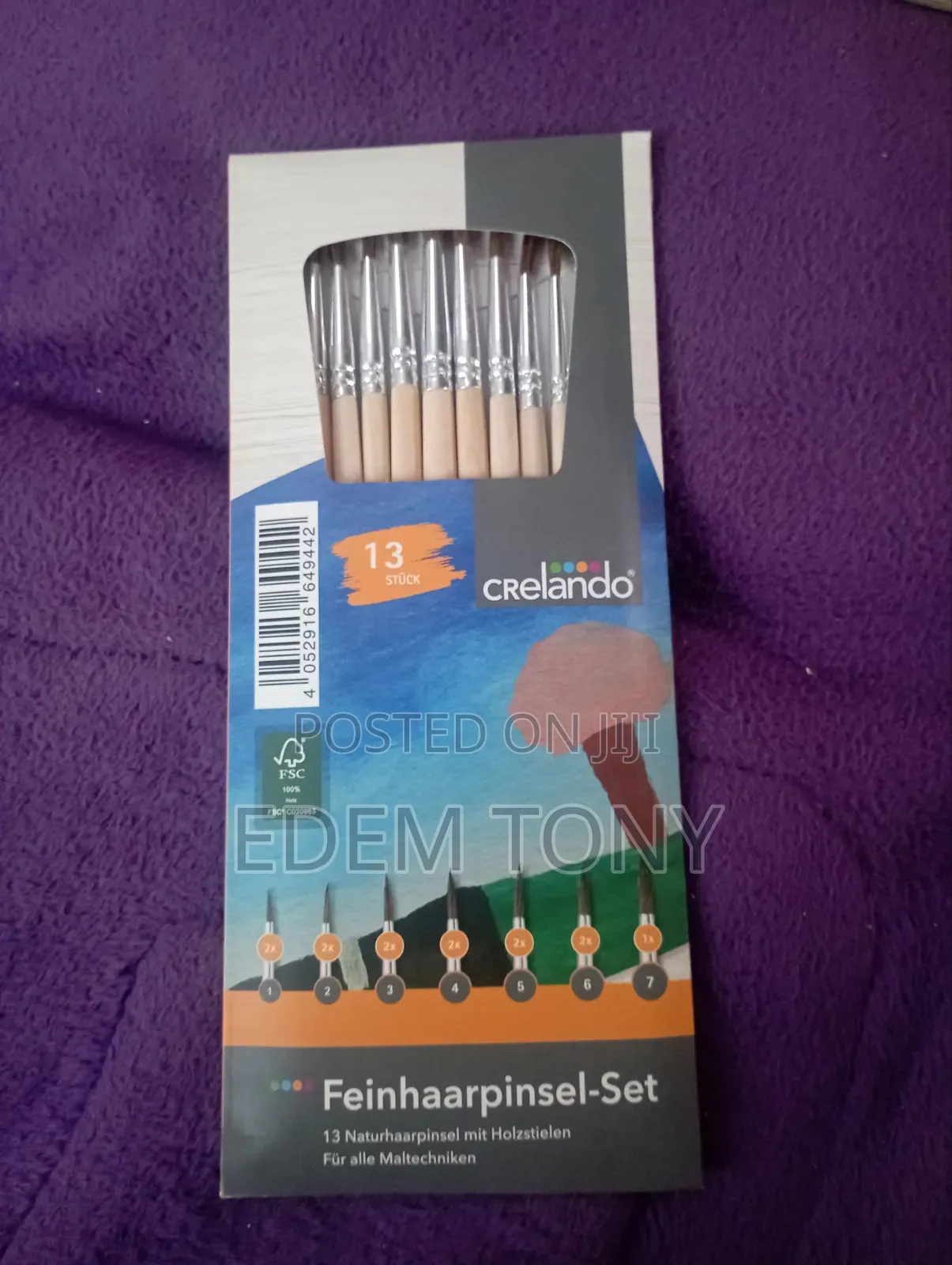 Crelando Fine Hair Brush Set 13 Pieces