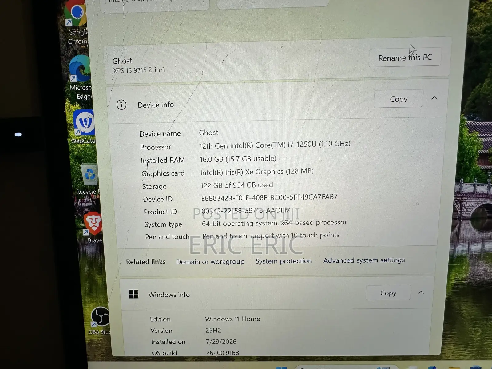 Laptop Dell XPS 13 2-in-1 (9315) 16GB Intel Core i7 SSD 1T