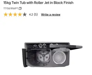Twin Tub LG 15kg Washer Mac With Wind Jet Dryer