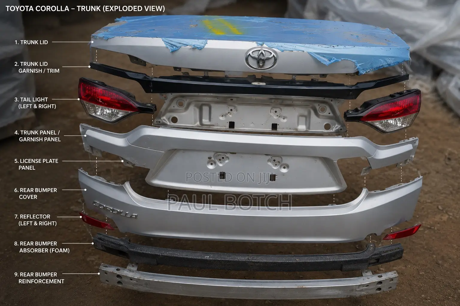 2020–2024 Toyota Corolla Boot/Trunk