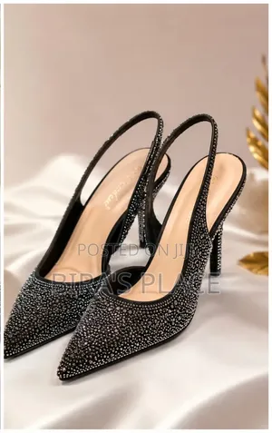 Bedazzled Slingback Heels