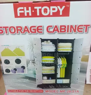 8 Cubes Plastic Wardrobe With Shoe Storage