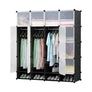 16 Cubes Plastic Wardrobe With Shoe Storage