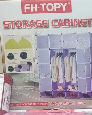 16 Cubes Plastic Wardrobe With Shoe Storage