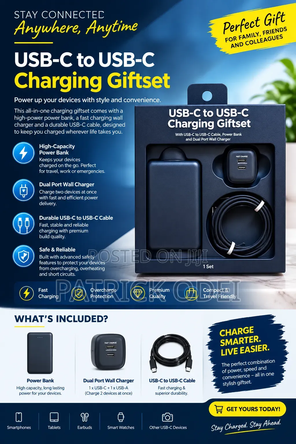 Charging Gift Set for iPhone and Samsung
