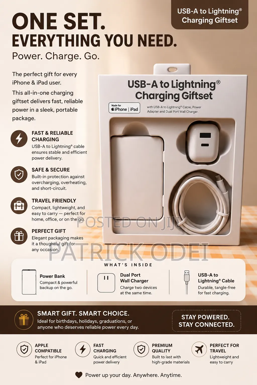 Charging Gift Set for iPhone and Samsung