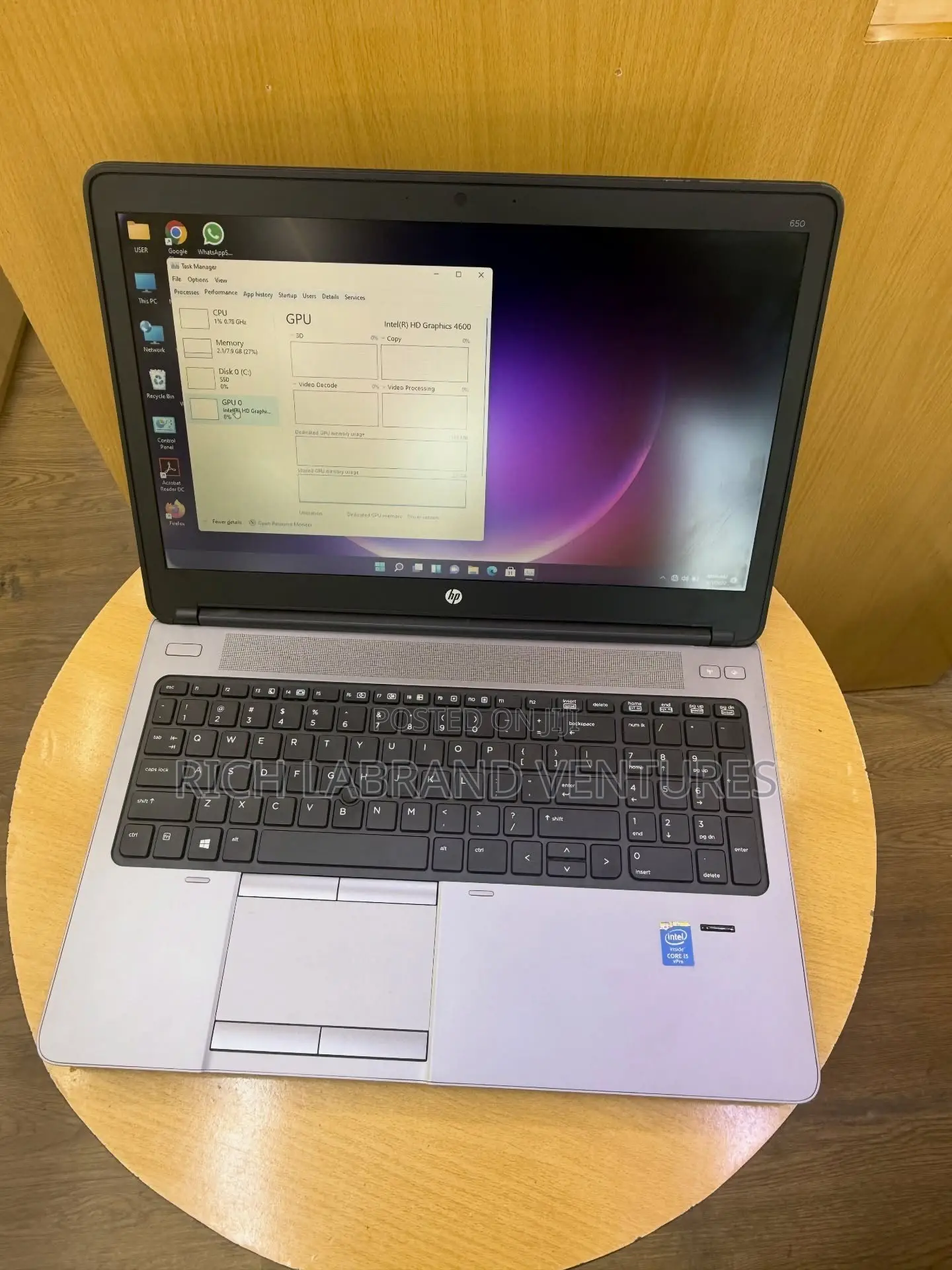 Laptop HP 650 G1 8GB Intel Core i5 SSD 128GB