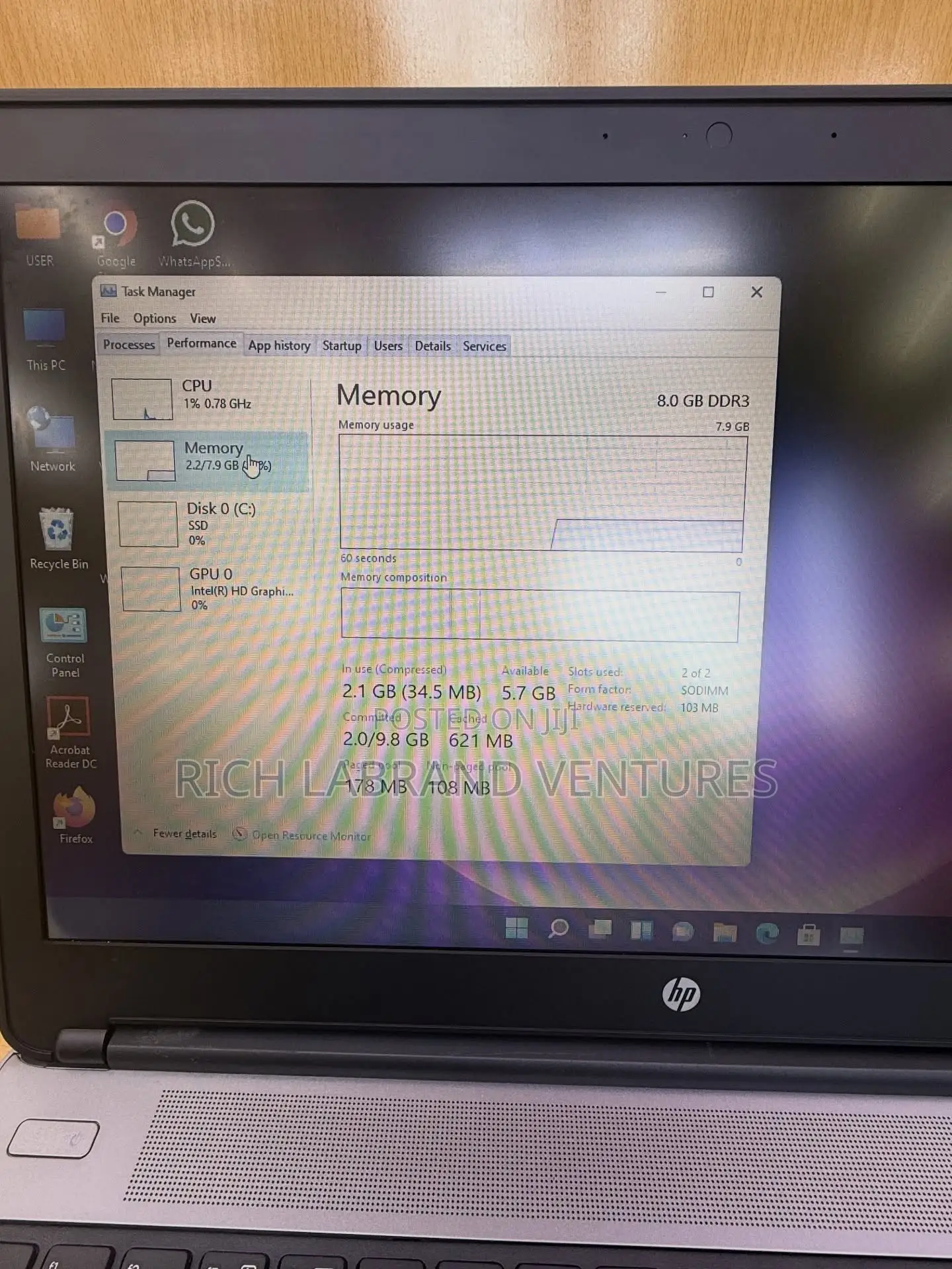 Laptop HP 650 G1 8GB Intel Core i5 SSD 128GB