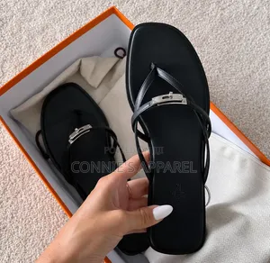 Quality Hermes Leather Slippers for Ladies