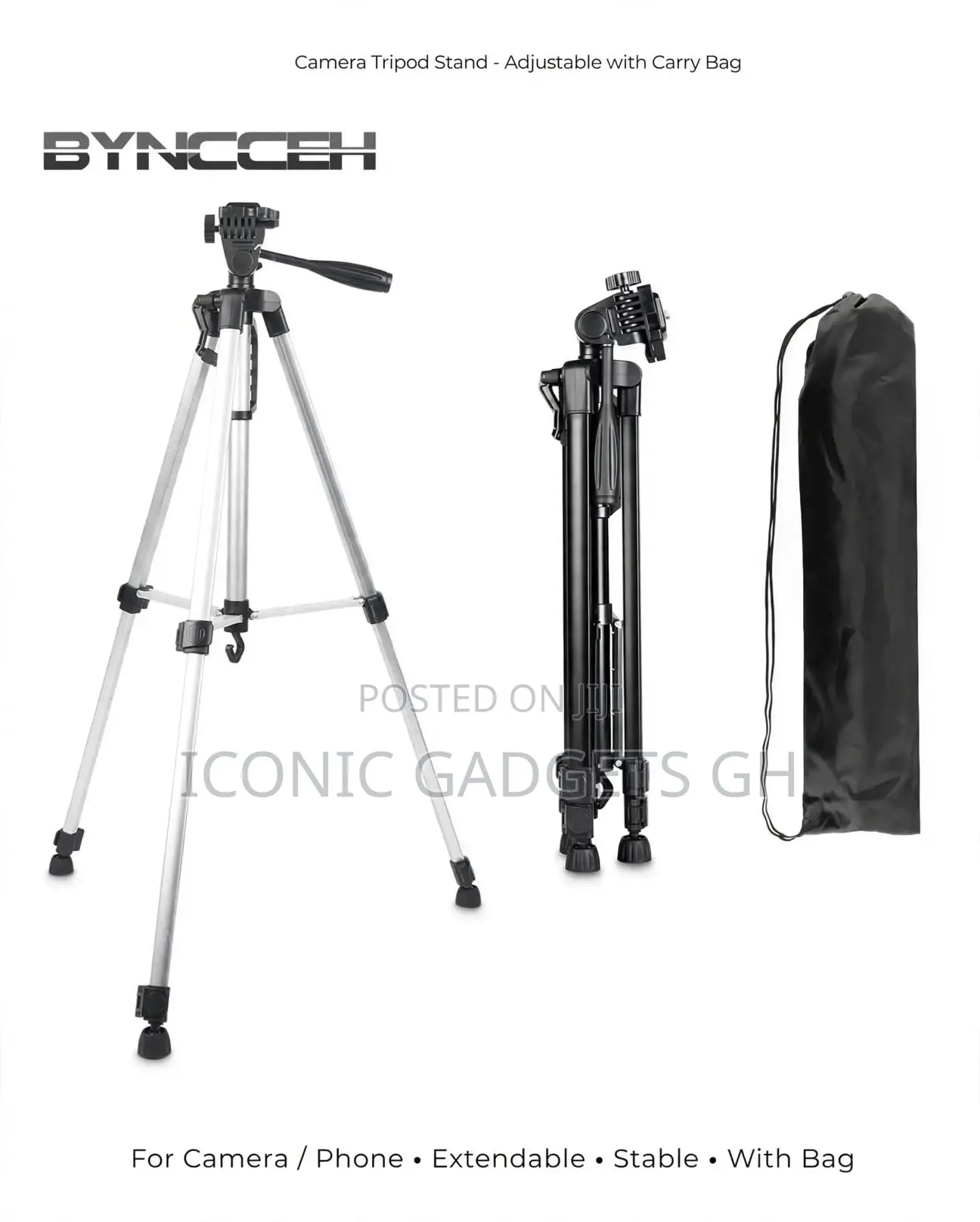 4.8ft Camera Tripod Stand