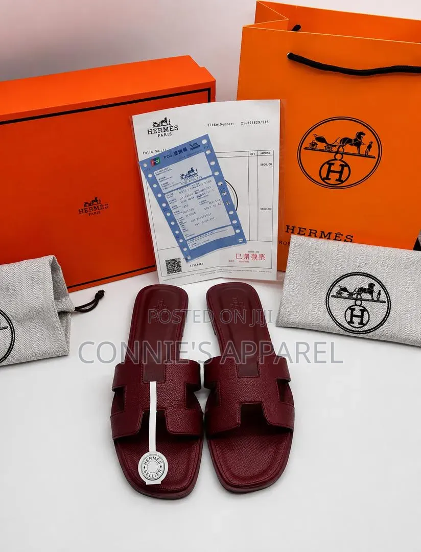 Original Hermes Slippers for Ladies in Sizes 37_42.