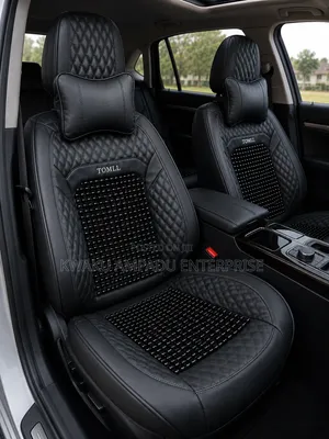 BEADS and LEATHER Tomll Seat Cover