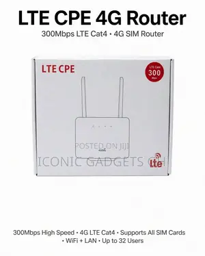 LTE CPE 4G Router - 300Mbps LTE Cat4 - 4G SIM Router