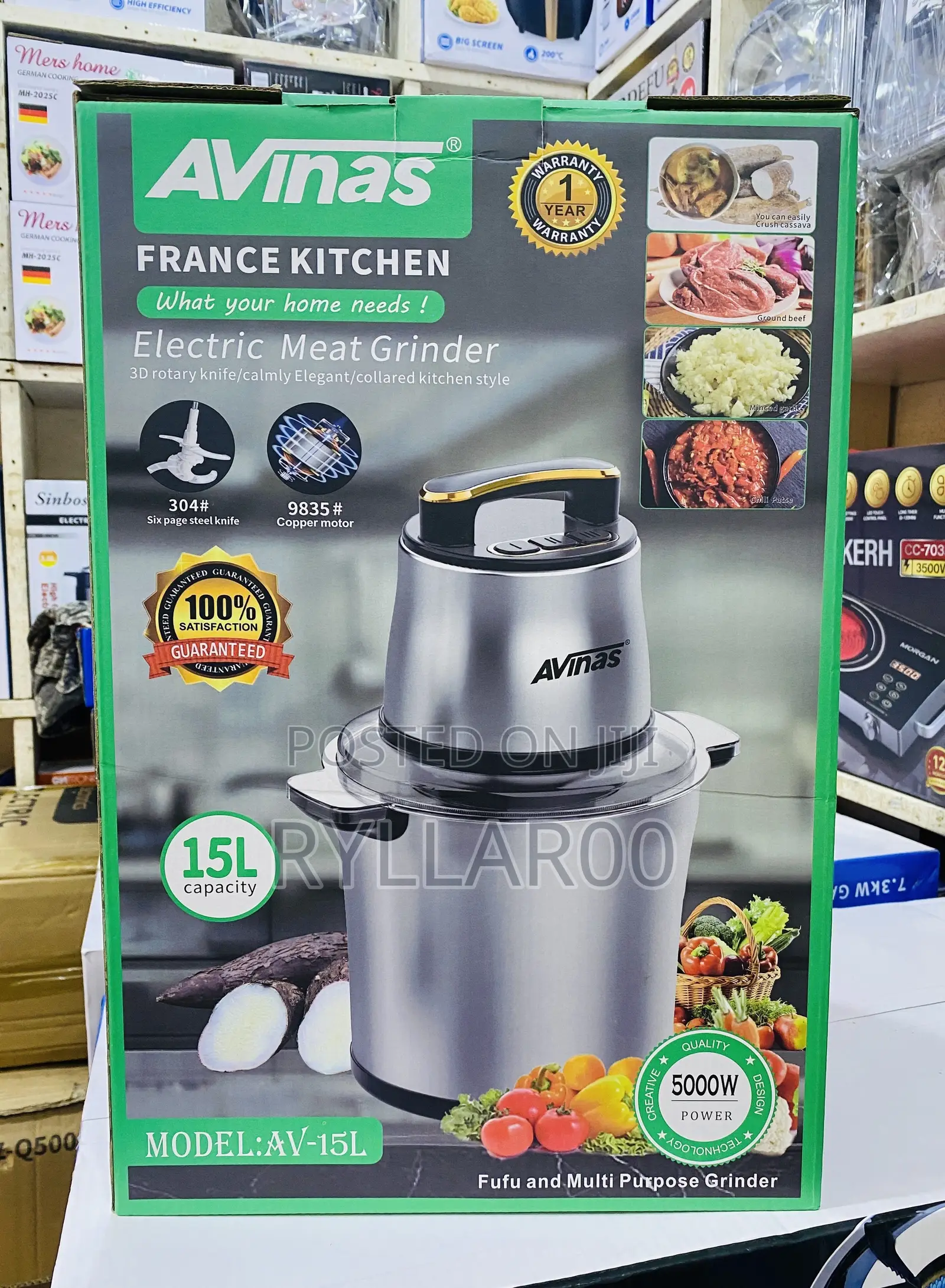 Avinas 15L Fufu Machine and Multipurpose Grinder