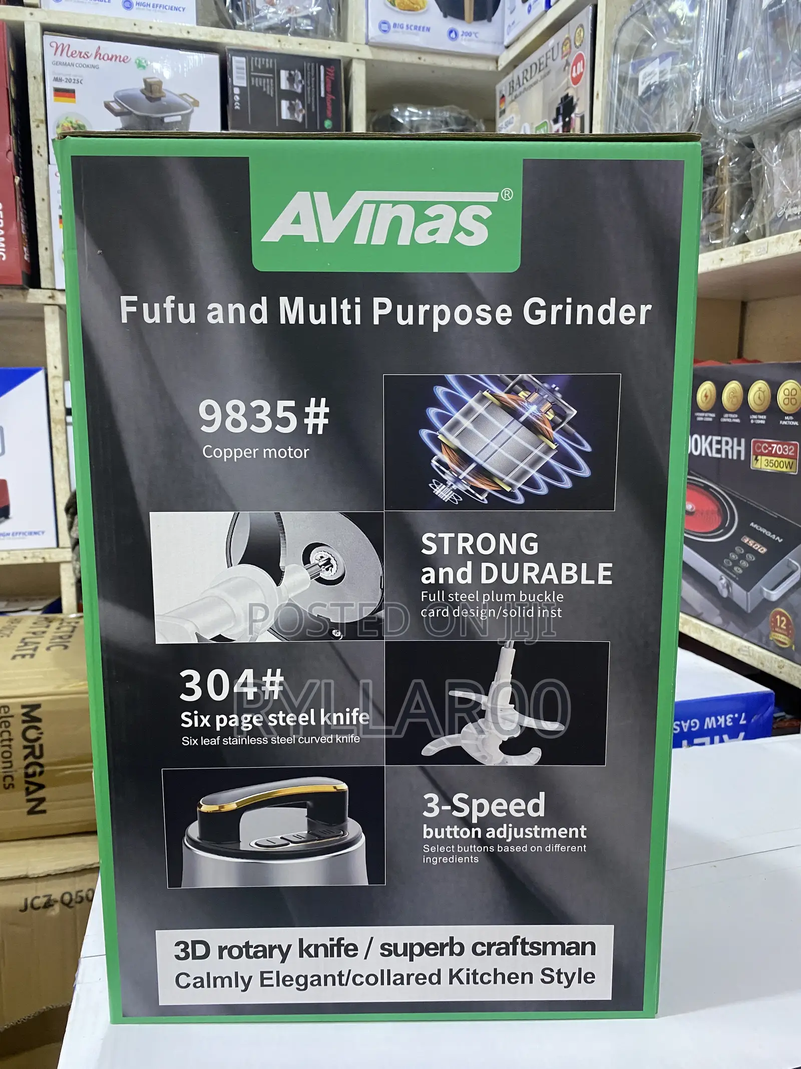 Avinas 15L Fufu Machine and Multipurpose Grinder