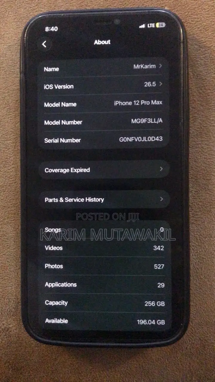 Apple iPhone 12 Pro Max 256 GB Black