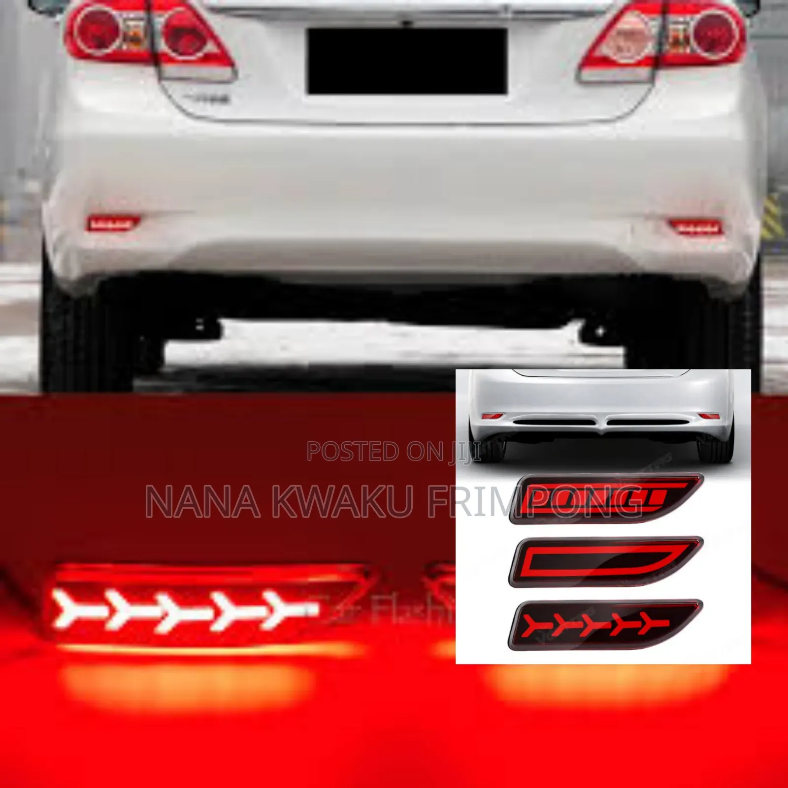 Toyota Corolla 2011 to 2013 Back Bumper Led Reflector Available