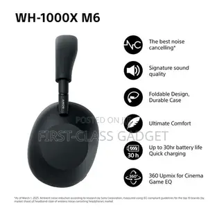 Sony WH-1000XM6 Wireless Noise-Cancelling Headphones