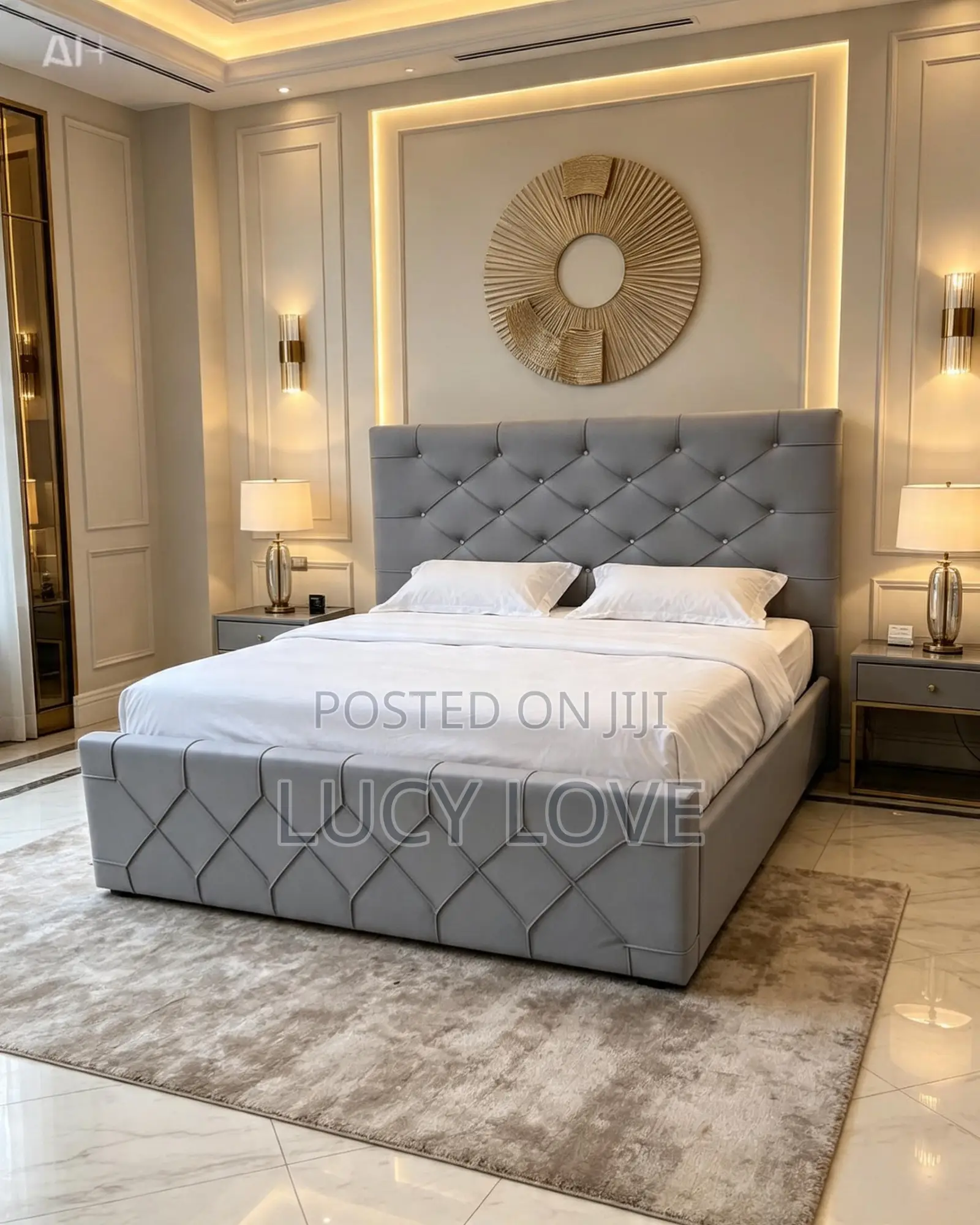 Leather Double Bedframe