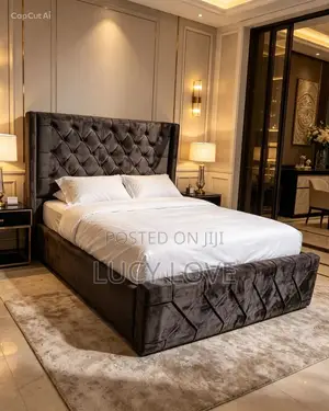 Italian Material Double Bedframe