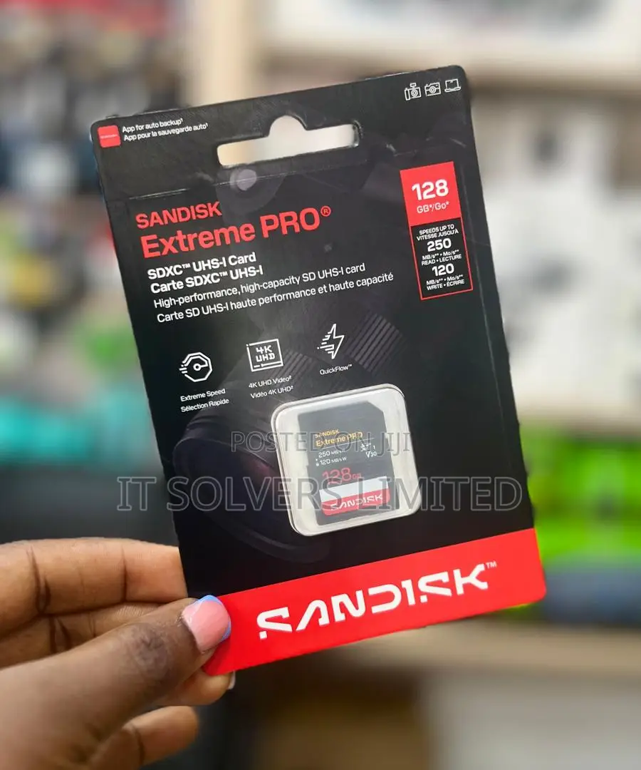 Sandisk 128gb Extreme Pro SDXC Uhs-I Memory Card