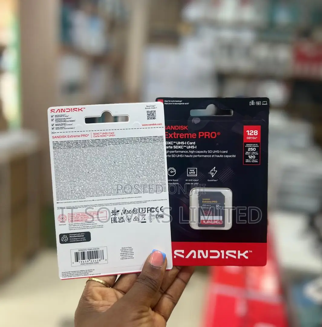 Sandisk 128gb Extreme Pro SDXC Uhs-I Memory Card