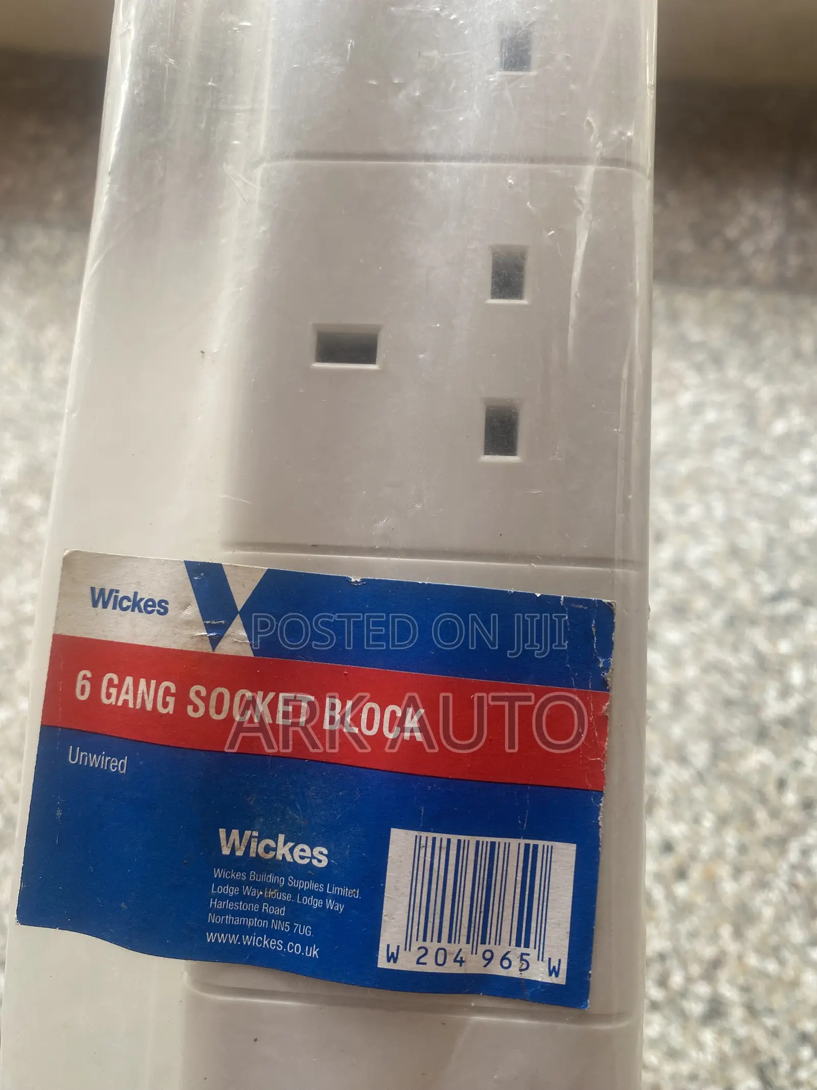 Wickes 6 Gang Socket Block Unwired(uk New)