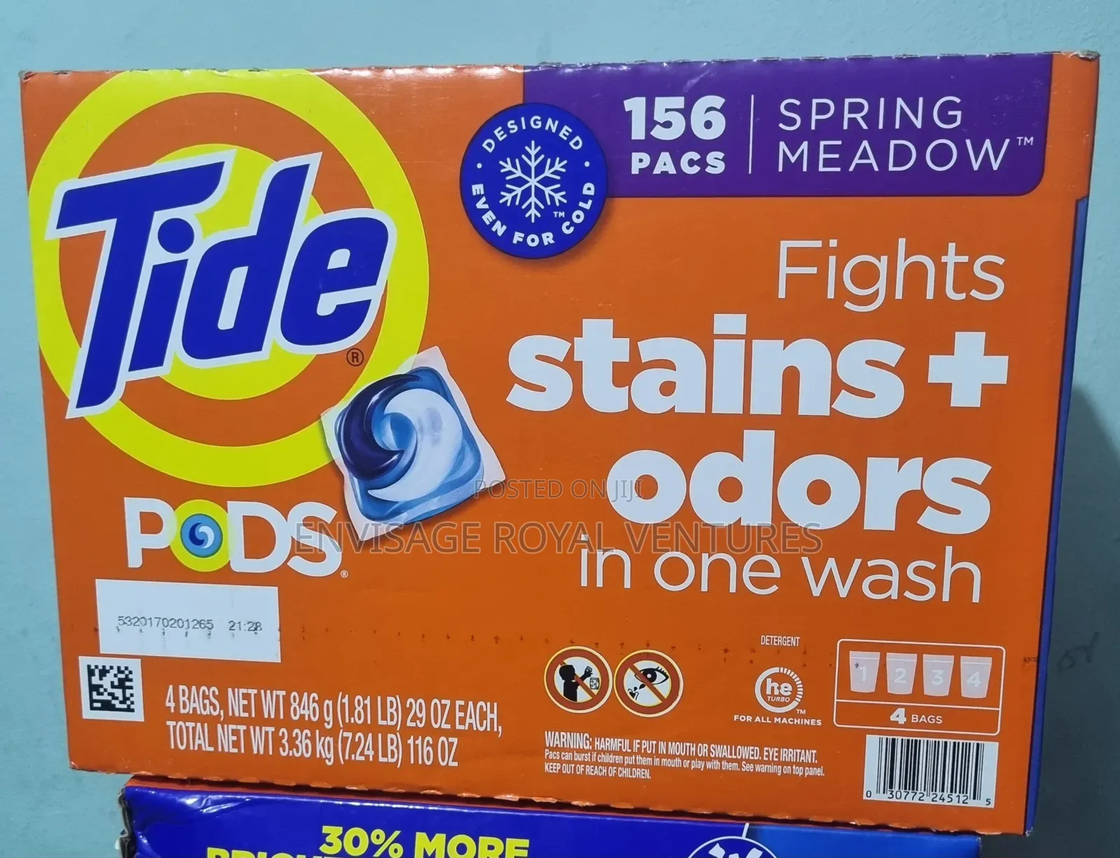 Tide PODS 3.36kg (7.24 LB) 116 0Z, 156 Pacs/Box