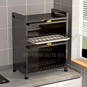 2 Tier Anti-Rust Dish Cabinet Rack