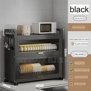 2 Tier Anti-Rust Dish Cabinet Rack