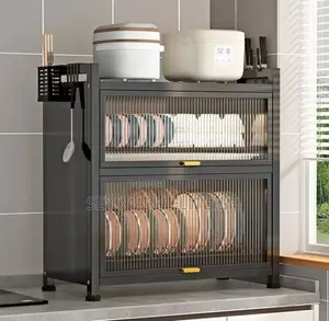 2 Tier Anti-Rust Dish Cabinet Rack