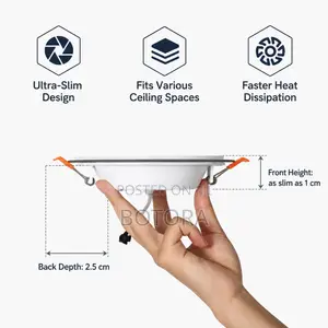 6PICS Set 5W COB LED Downlight - Wide Voltage 100-265v - CRI 90