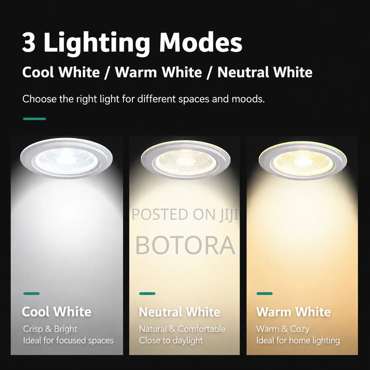 6PICS Set 5W COB LED Downlight - Wide Voltage 100-265v - CRI 90