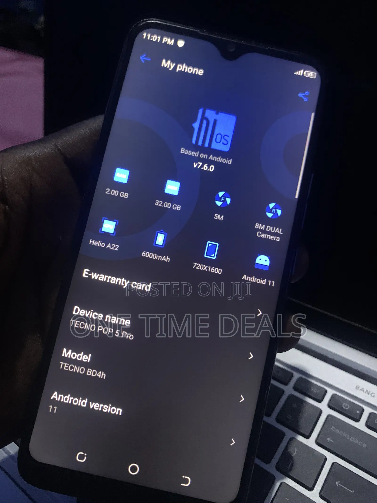 Tecno Pop 5 Pro 32 GB Blue